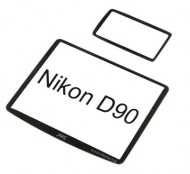 LCD Display-Schutzfolie auf bruchfestem Glas für Nikon D90