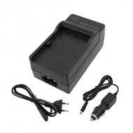 Akku Ladegerät mit Autoadapter für Olympus Akku LI-60B