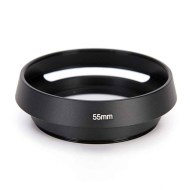 Metall Gegenlichtblende für Objektive mit 55mm Filterdurchmesser 