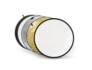 5 in 1 Foto Studio Falt-Reflektoren-Set, 80cm, silber, gold, B/W diffus