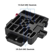 Video Stativ-Schnellwechselplatten-System für Stativen und Video-Kameras
