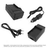Ladegerät mit Autoadapter für Panasonic Lumix  G3, GF2, GX1, DMW-BLD10E
